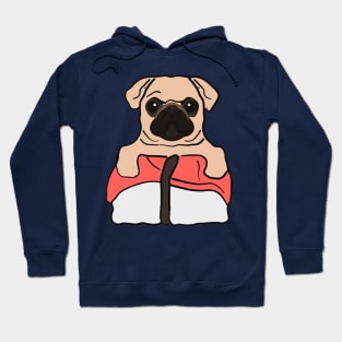 Funny Pug Sushi Hoodie